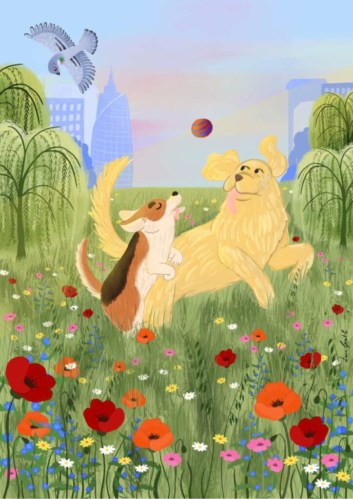 dogs at the park laura gentili